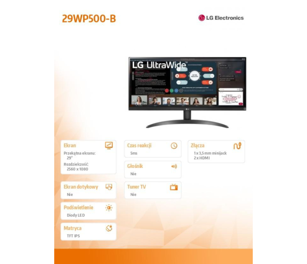 LG UltraWide 29WP500-B - 639937 - zdjęcie 8